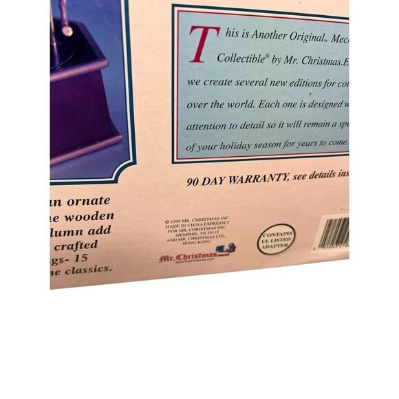 Vintage Mr. Christmas The Millennium Carousel Animated Musical with Box 1999 - Picture 7 of 7
